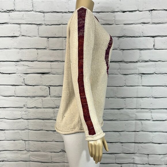 NWT Cotton Country Sweater Womens Rolled Neck Hem Tight Knit Relaxed Lon… - Picture 5 of 9